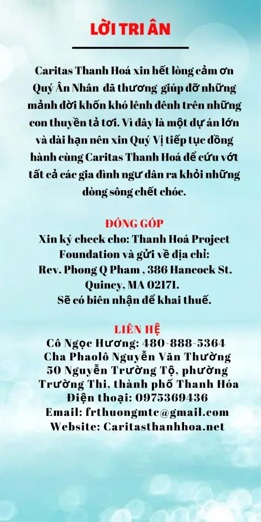 LỜI TRI ÂN