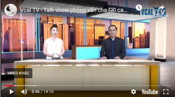VCAL TV – Talk show phỏng vấn cha Giám Đốc Caritas Thanh Hóa phaolo Nguyễn Văn Thường, ” Gây quỹ giúp làng chài ở tỉnh Thanh Hóa”