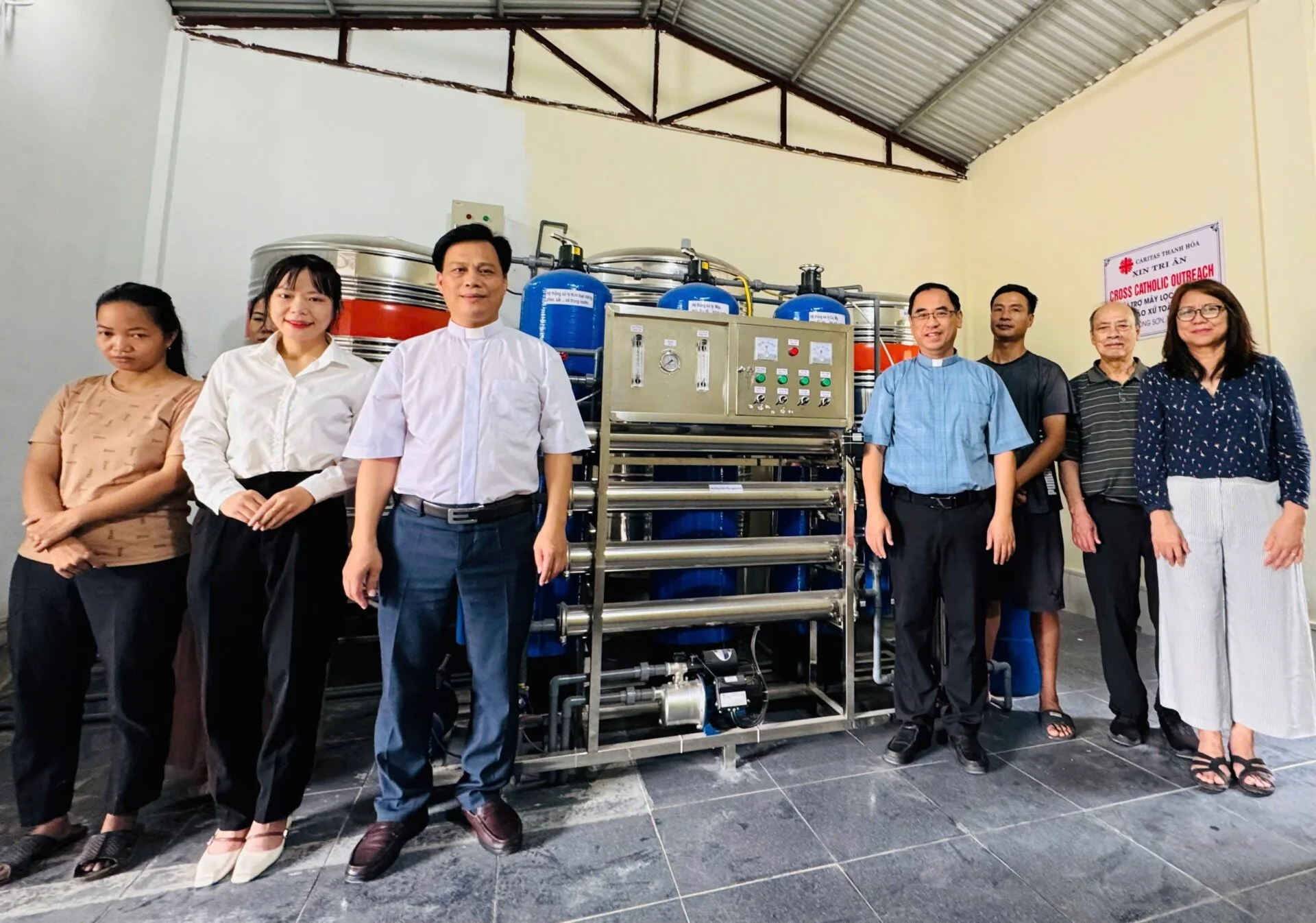 Nguồn Nước Yêu Thương: Caritas Thanh Hóa Bàn Giao Hệ Thống Lọc Nước Tại Giáo Xứ Toàn Tân
